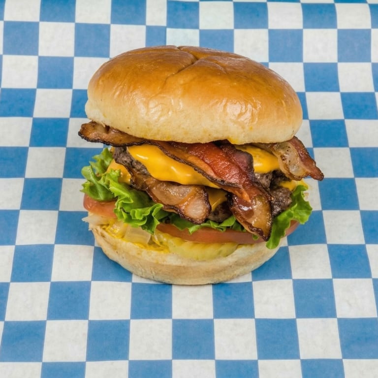 Indulge in Our Bacon Cheeseburger